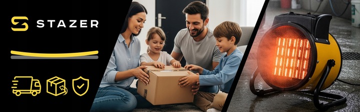 Termowentylator nagrzewnica elektryczna ceramiczna farelka cichy grzejnik