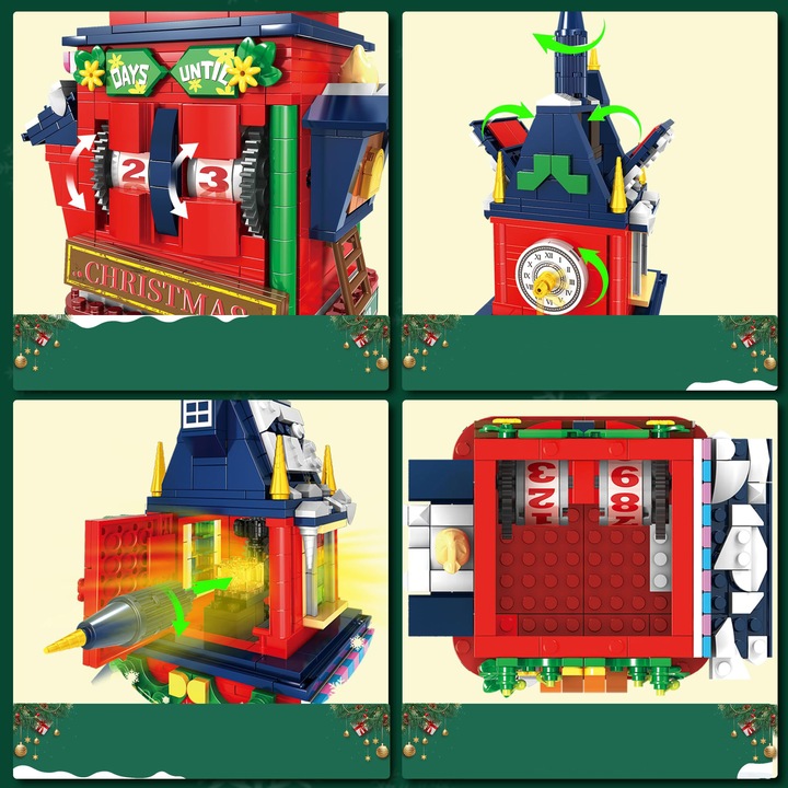 KALENDARZ ADWENTOWY ZEGAR PREZENT ŚWIĘTA ŚWIĄTECZNE DLA DZIECI 2025