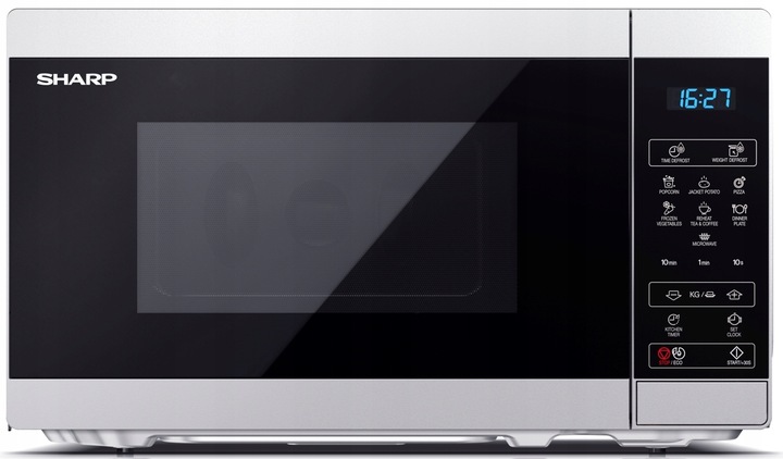 Kuchenka mikrofalowa Sharp MS02E-S Wolnostojąca 20L 800W 8 programów Timer