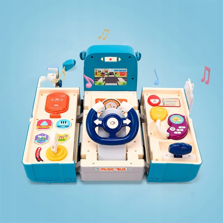 INTERAKTYWNY SAMOCHÓD WBIJAK EDUKACYJNY POJAZD DLA DZIECI Z DŹWIĘKIEM 6M+