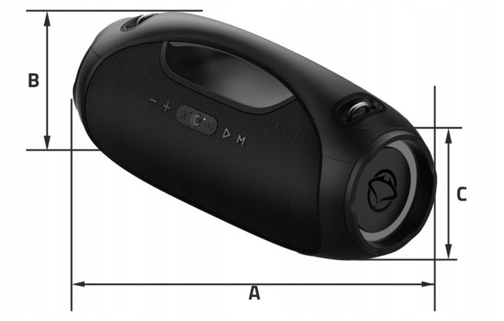 Głośnik Bluetooth Przenośny Bezprzewodowy Manta SPK320 120W Powerbank