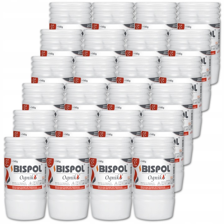 Bispol Wkład Do Zniczy Parafinowy Ognik WP2 Zestaw Długopalny