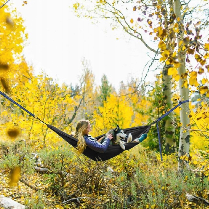 PASY DO MOCOWANIA HAMAKA, 2 SZTUKI, PASY Z 2 KARABIŃCZYKAMI, NA KEMPING