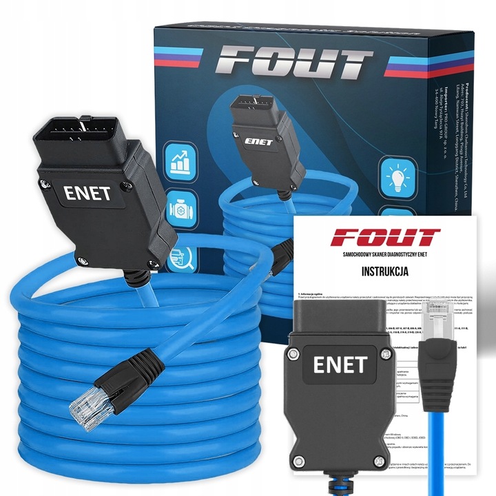 V3 INTERFEJS BMW ENET V2 E-SYS SERIA F G I ISTA KABEL F10 F20 F30 X1 X3 X5