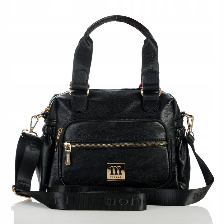 Listonoszka Kuferek PREMIUM Torebka Damska Monnari czarna Pojemna do pracy