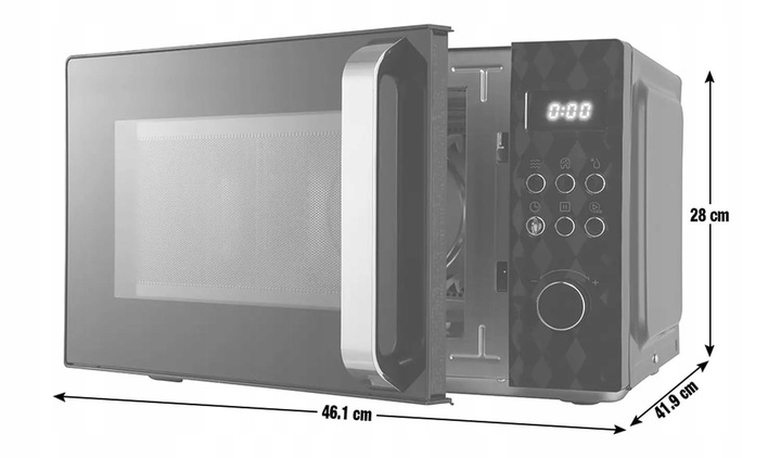 De'Longhi Mikrofalówka, 900W Kuchenka mikrofalowa 23L