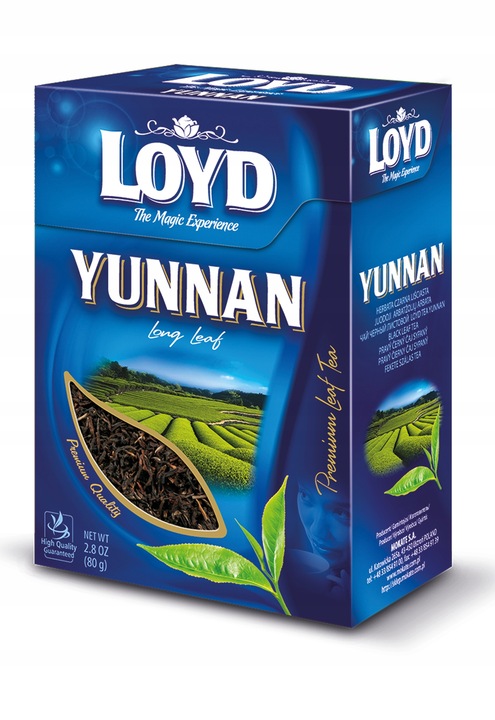 Chińska Herbata Czarna Liściasta Yunnan Long Leaf Bogaty Smak 80g LOYD