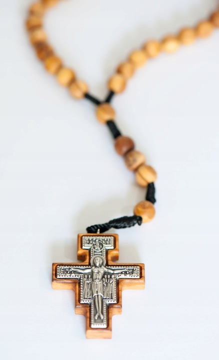 KORONKA FRANCISZKAŃSKA/SERAFICKA DO 7 RADOŚCI MARYI/7 dziesiątek/50 cm