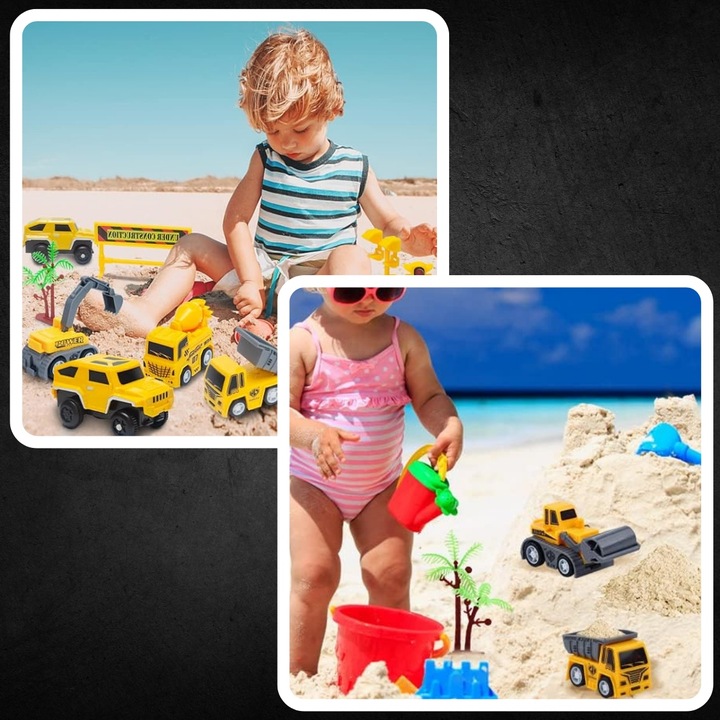 TOR SAMOCHODOWY WYŚCIGOWY DLA DZIECI POJAZDY BUDOWLANE NA PREZENT 255 EL.