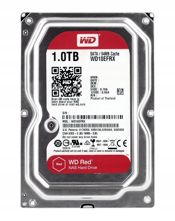 DYSK TWARDY WD RED WD10EFRX 3.5" SATA