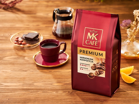 Kawa ziarnista mieszana MK Cafe Premium 1000 g Kawa Mk Café Czerwona 1 Kg