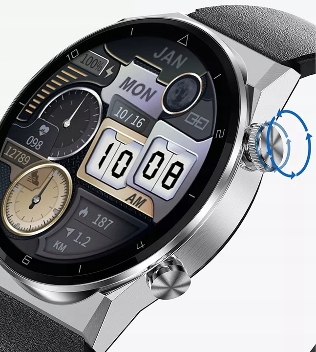 ZEGAREK SMARTWATCH DLA CHŁOPAKA CHŁOPCA ELEGANCKI NOWOCZESNY NA PREZENT