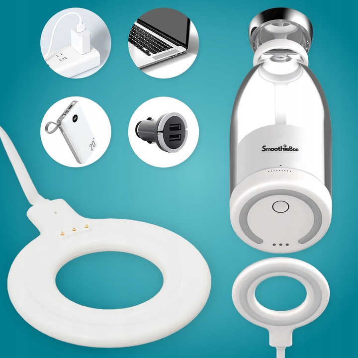 Turystyczny Blender SmoothieBoo - Kielichowy na Akumulator + Ebook