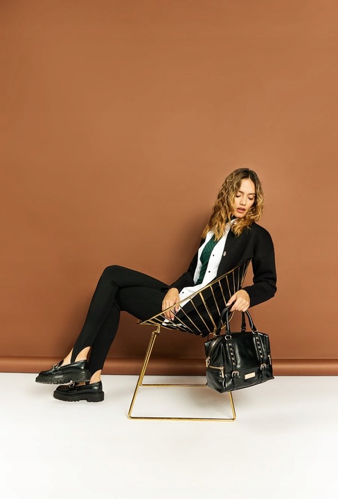 MONNARI Torebka damska kuferek Listonoszka Pojemny PREMIUM Dżety Pojemny