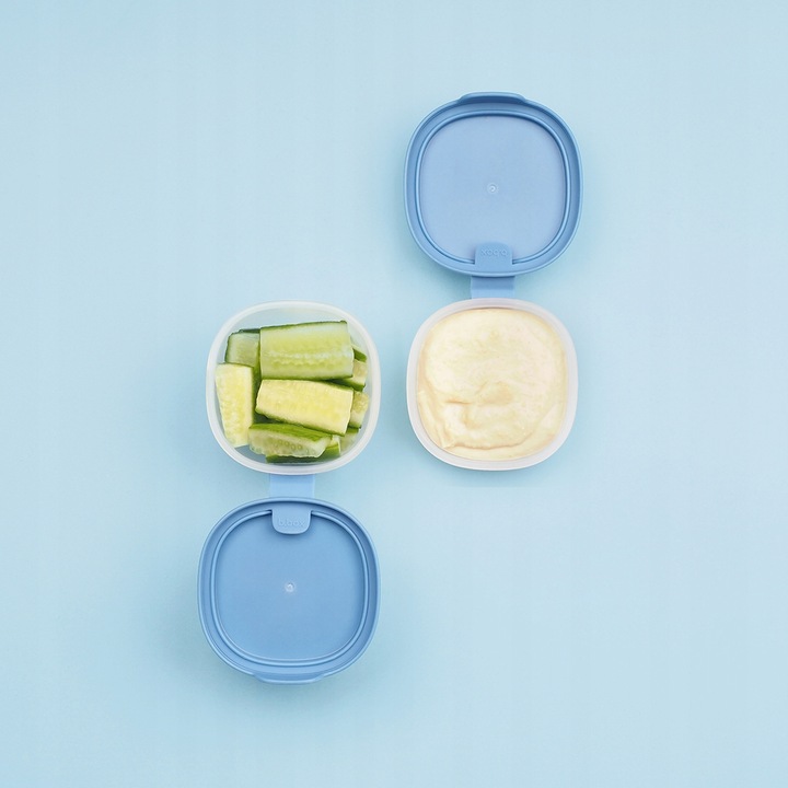 B.BOX ZESTAW POJEMNIKÓW NA PRZEKĄSKI DZIECIĘCY POKRYWKA DO LUNCHBOXA 3 SZT