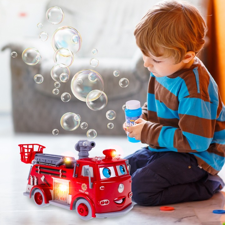 WÓZ STRAŻACKI NA BAŃKI MYDLANE STRAŻ POŻARNA EDEK AUTO DO BANIEK SAMOCHÓD