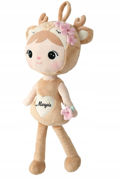LALKA METOO SARENKA Z KWIATUSZKAMI 50 cm Z IMIENIEM PREZENT NA CHRZEST