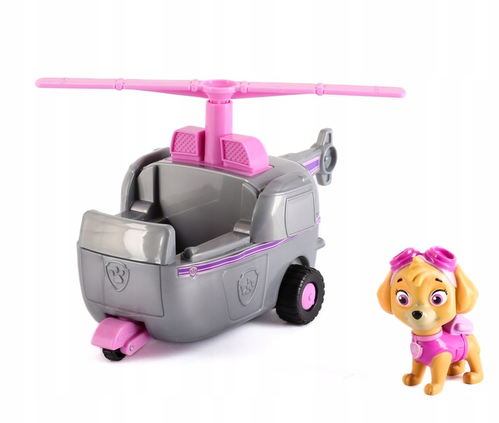 PSI PATROL SKYE AUTO POJAZD HELIKOPTER + FIGURKA