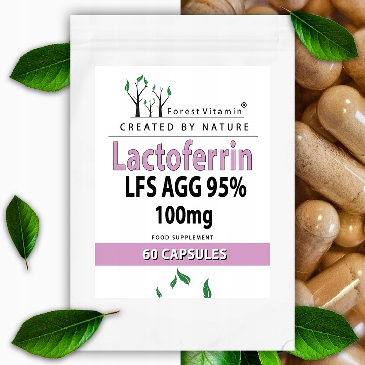 LAKTOFERYNA LACTOFERRIN 95% 60 kaps PERFEKCYJNA JAKOŚĆ