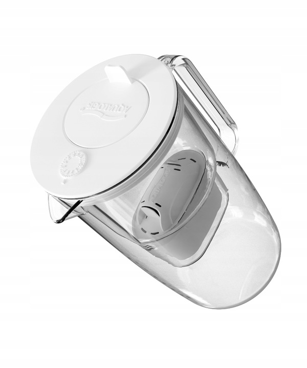 Szklany Dzbanek Filtrujący Aqualogis Etiuda 2.9L Biały + Wkład Pure+