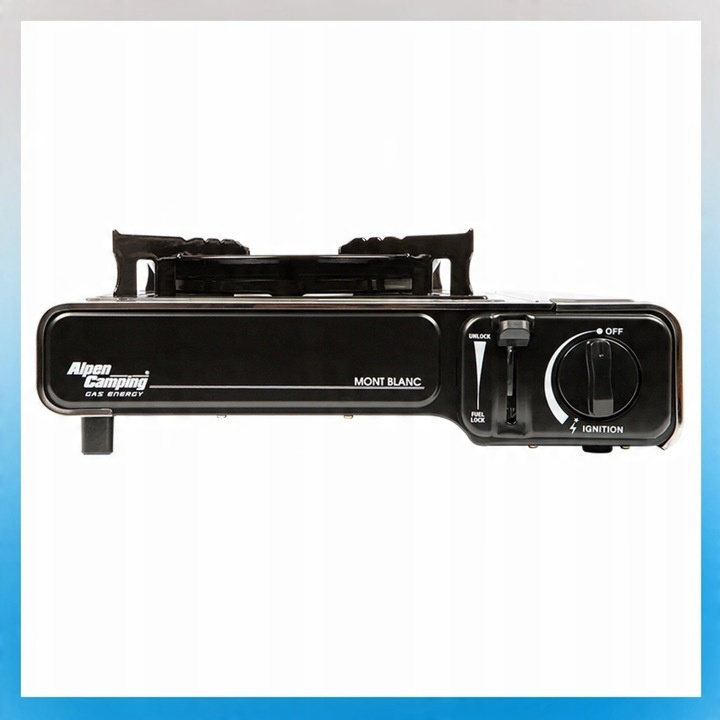 KUCHENKA TURYSTYCZNA GAZOWA CERAMICZNA PRZENOŚNA 2W1 + REDUKTOR Z WALIZKĄ