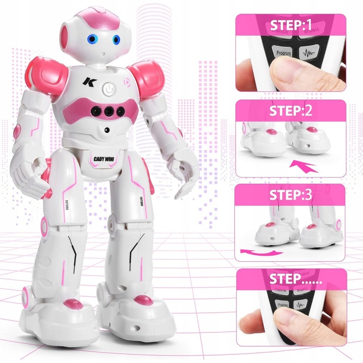 INTELIGENTNY ROBOT RC ZDALNIE STEROWNY GESTEM PILOTEM PROGRAMOWANIE PREZENT