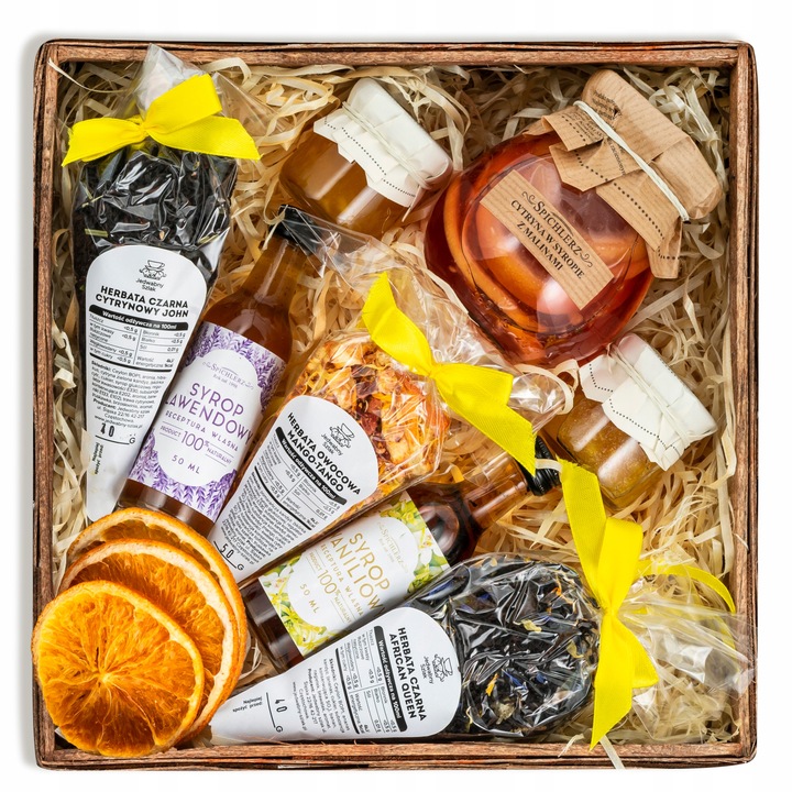 Zestaw herbat UPOMINEK herbaty cytryna w syropie konfitura prezent upominek