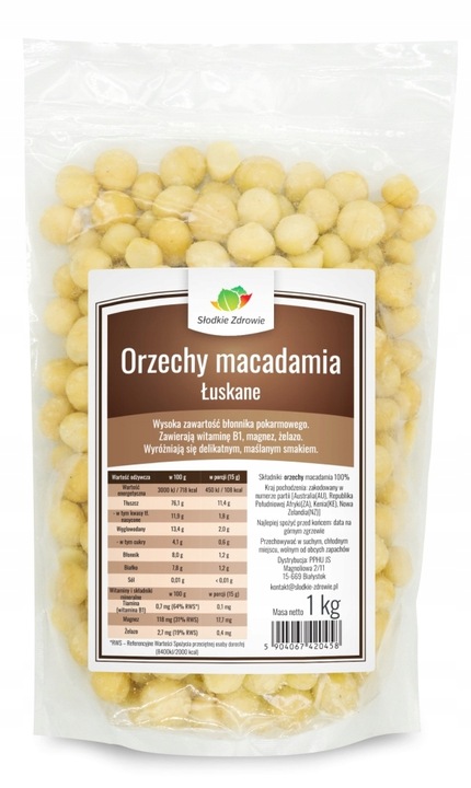 Orzechy MACADAMIA MAKADAMIA śweże 1kg