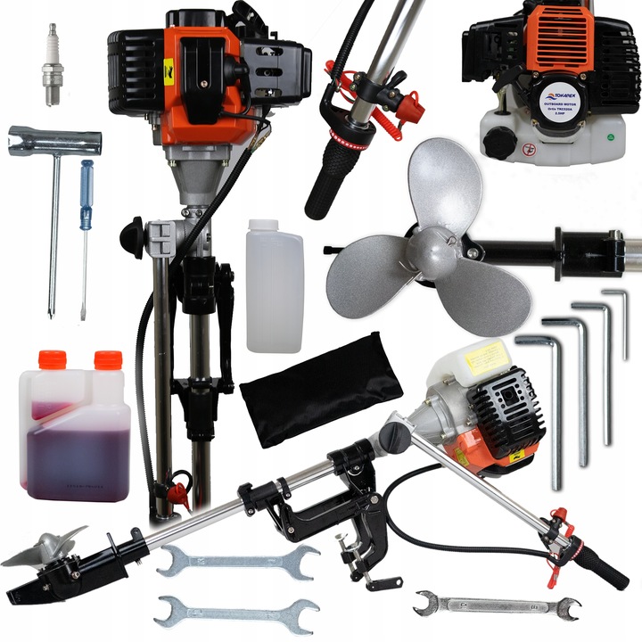 SILNIK ZABURTOWY SPALINOWY 2T 2.5KM ŁÓDKA PONTON