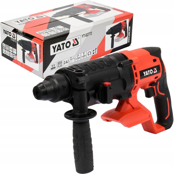 YATO MŁOTOWIERTARKA 18V AKU. WIERTARKA młot 2,4J UDAROWY 3 FUNKCJE SDS PLUS