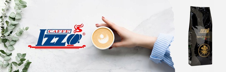 Kawa ziarnista IZZO ARABICA GOLD 1kg | prawdziwa włoska kawa Arabica 100%