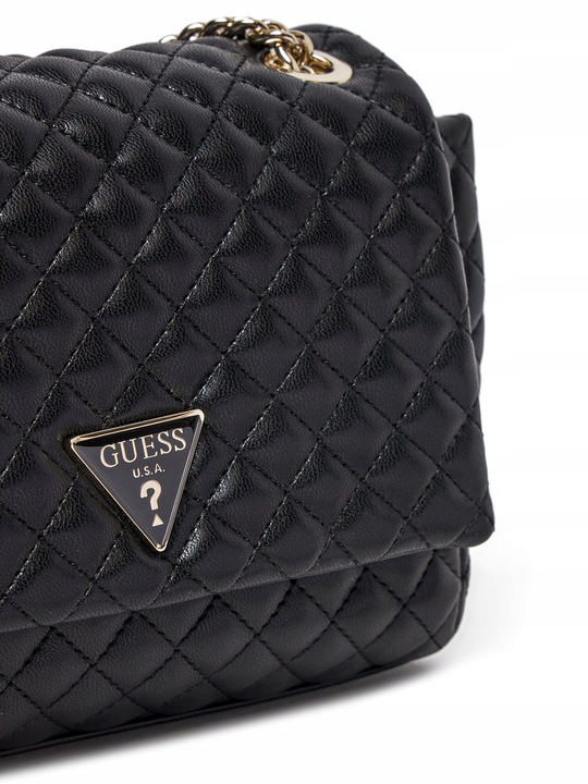 Guess Torebka Damska mała pikowana listonoszka HWEQG9 54121 Czarna