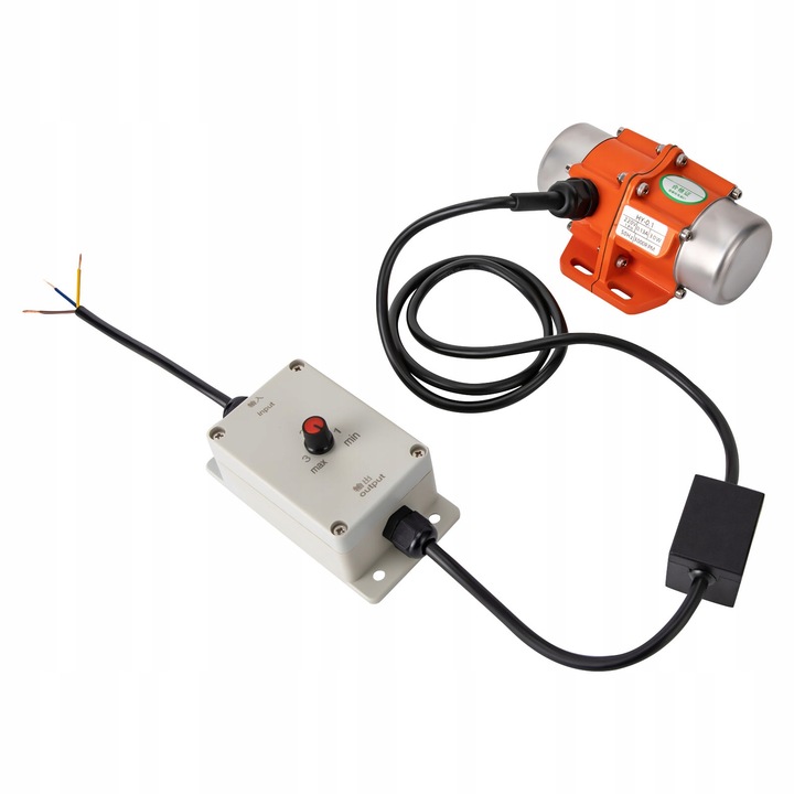 SILNIK WIBRACYJNY 3000 OBR/MIN Z REGULATOREM PRĘDKOŚCI, ELEKTRYCZNY SILNIK