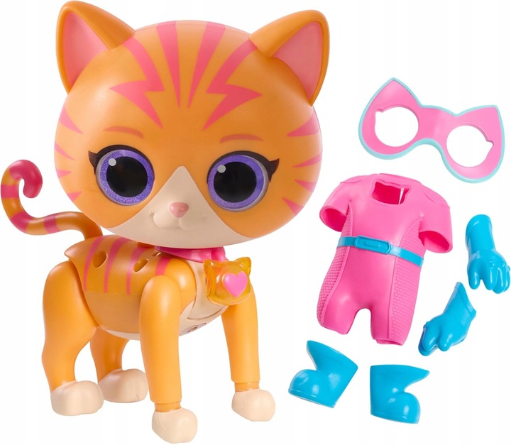 DISNEY JUNIOR SUPERKOTY SUPER KITTIES INTERAKTYWNA FIGURKA GINNY GOSIA 20CM