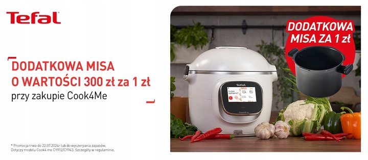 Multicooker TEFAL Cook4me Touch CY912 szybkowar 6l WI-FI