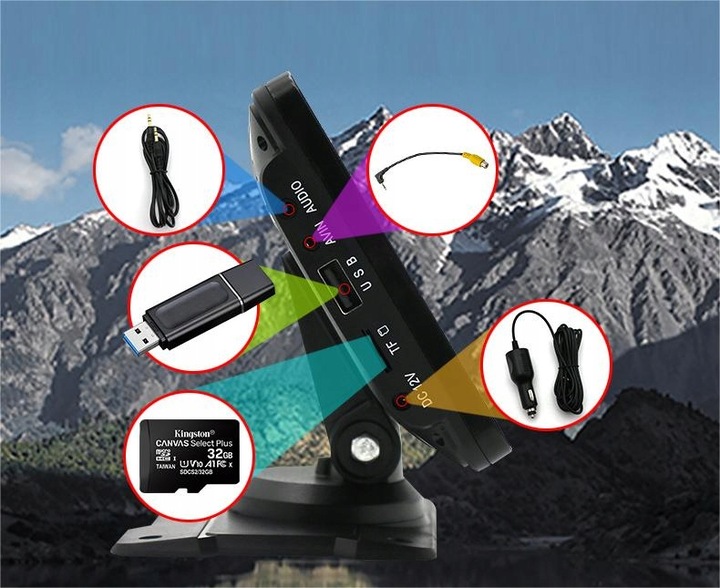 STACJA MULTIMEDIALNA SAMOCHODU RADIO CARPLAY ANDROID APPLE 7" 1080p PL Menu