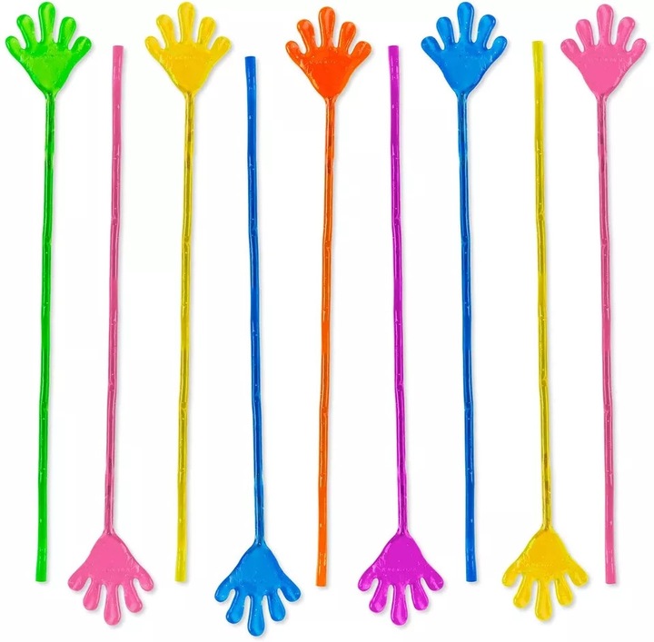 ŁAPKI ŻELOWE KLEJĄCE PACŁAPKA GUMOLEPKI LEPKI 12x ŁAPKA LEPKA ZABAWKA GRA