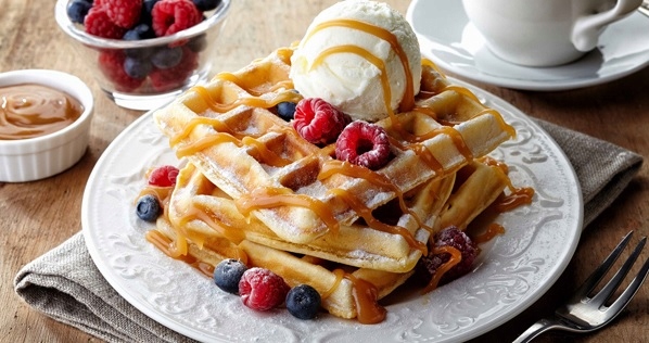 GOFROWNICA NA 2 DUŻE CHRUPIĄCE GOFRY XXL MOCNA OPIEKACZ GOFRÓW WYPIEKACZ