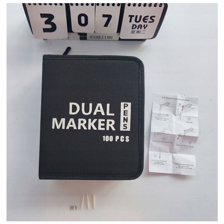 100 KOLORÓW DŁUGOPISY PISAKÓW DUAL BRUSH AKWARELI