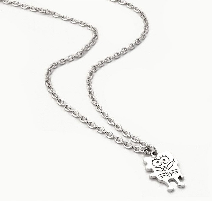 Naszyjniki Srebrny dla Przyjaciół Przyjaciółek BEST FRIENDS SpongeBob