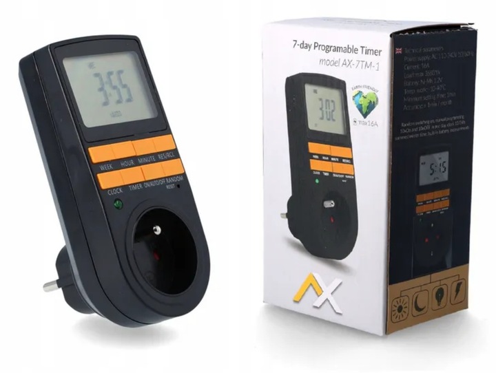 PROGRAMATOR CZASOWY TYGODNIOWY WŁĄCZNIK WYŁĄCZNIK TIMER 24/7