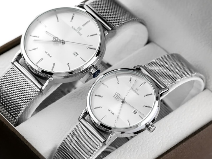 KOMPLET PREZENTOWY 2 ZEGARKI NAVIFORCE -ZN113A NA PREZENT DLA PAR