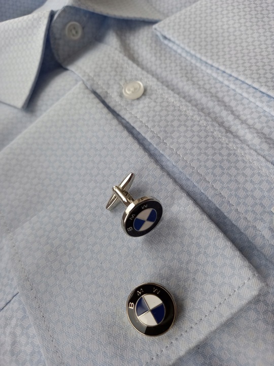 Spinki do koszuli EXC emblemat BMW w pudełku prezent