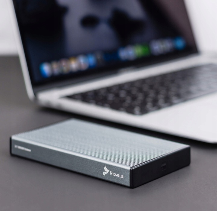 REAGLE Obudowa na dysk HDD SSD 2,5" Kieszeń SATA USB-C 3.1 Aluminium 6 Gbps
