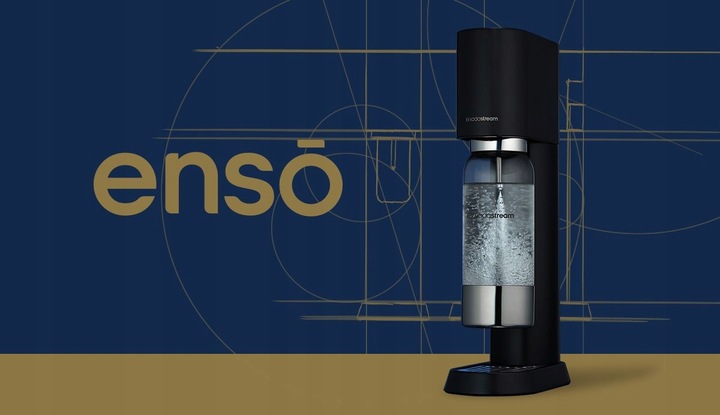 Saturator do wody gazowanej SodaStream Enso Black - Czarny