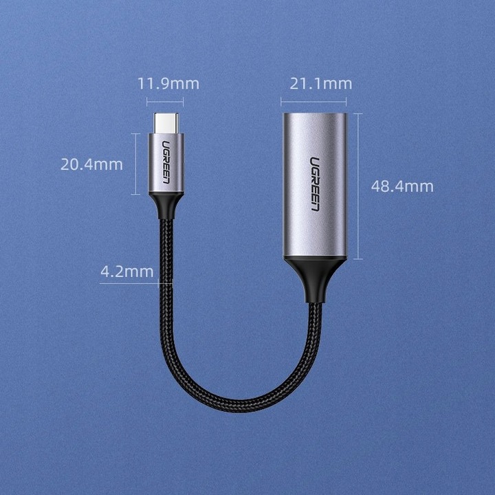 UGREEN ADAPTER PRZEJŚCIÓWKA USB C / HDMI 4K 60HZ THUNDERBOLT 3 do MacBook