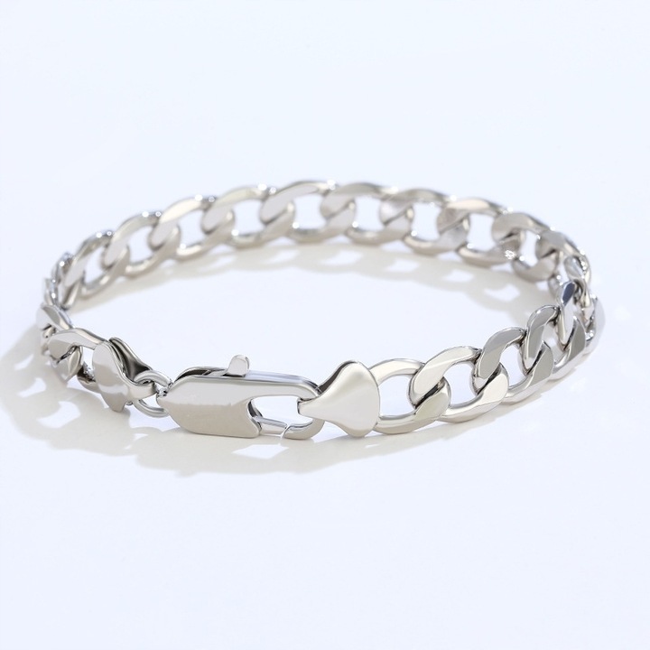 BRANSOLETA DIAMENTOWANA Srebrna Męska SREBRO pr. 925 Bransoletka 5mm/19cm