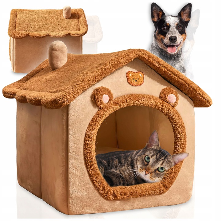 LEGOWISKO DLA KOTA PSA DOMEK BUDKA KOJEC PLUSZOWY PODUSZKA POSŁANIE BUDA