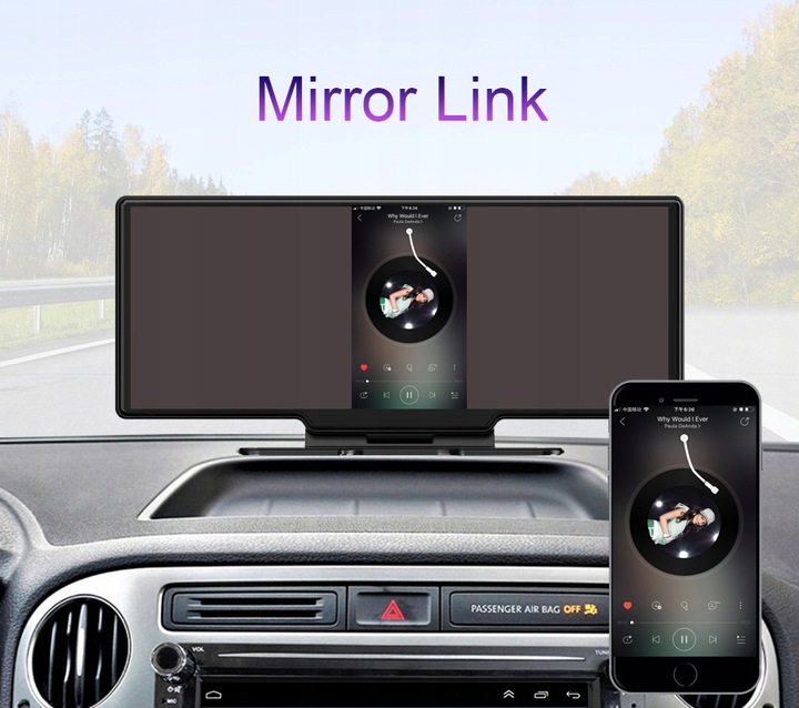 Stacja Ekran Monitor Nawigacja Rejestrator 4K Kamera Android Auto CarPlay