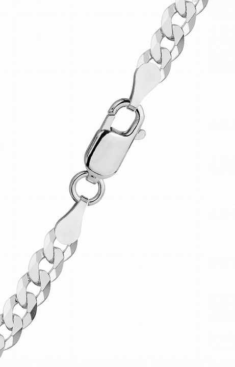 ŁAŃCUSZEK SREBRNY MĘSKI 925 NASZYJNIK PANCERKA SREBRO PEŁNE 5mm Grawer